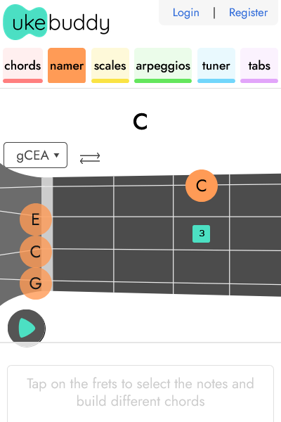 Chord Namer by UkeBuddy