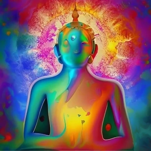 meditation mantra colorful