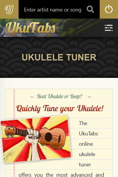 Ukulele tuner by UkuTabs